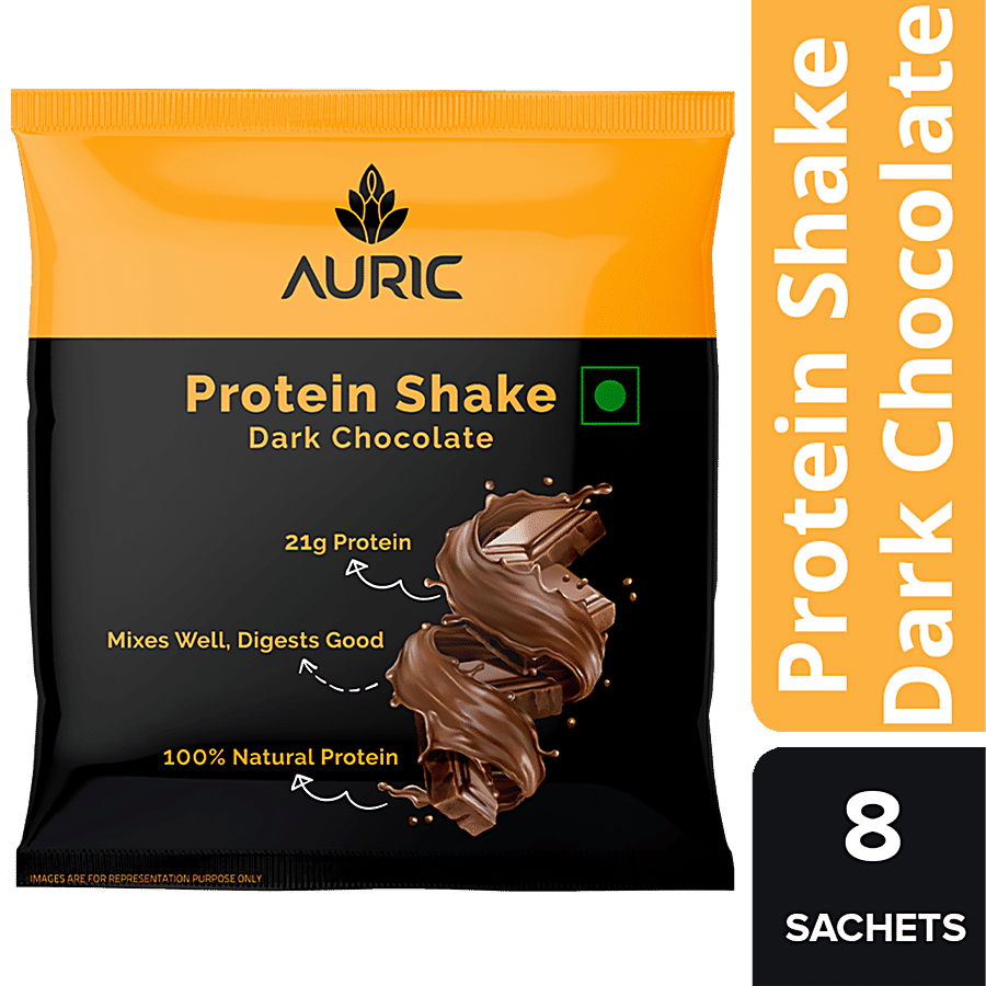 Auric Vegan Protein Powder For Men & Women - Dark Chocolate Flavour