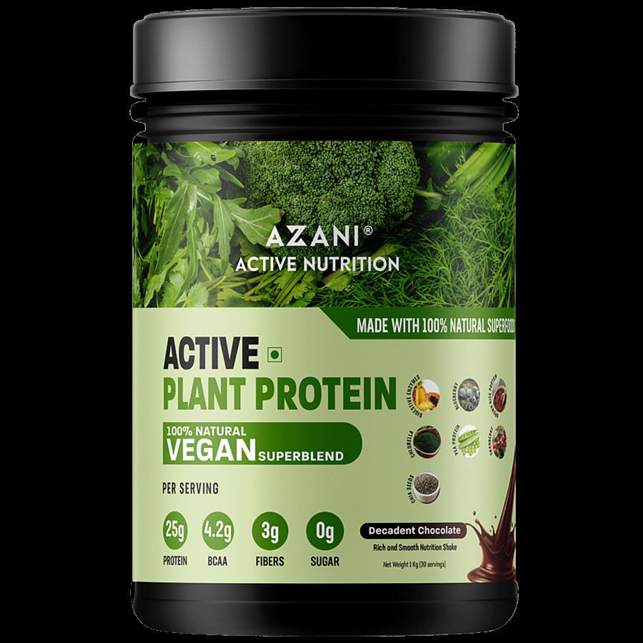 Azani Active Nutrition Active Plant Protein - Decadent Chocolate