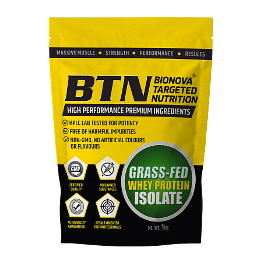 BTN Sports Grass Fed Whey Protein Isolate - Gluten Free