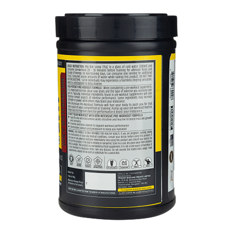 BTN Sports Intensive Pre-Workout Formula - 20 Servings