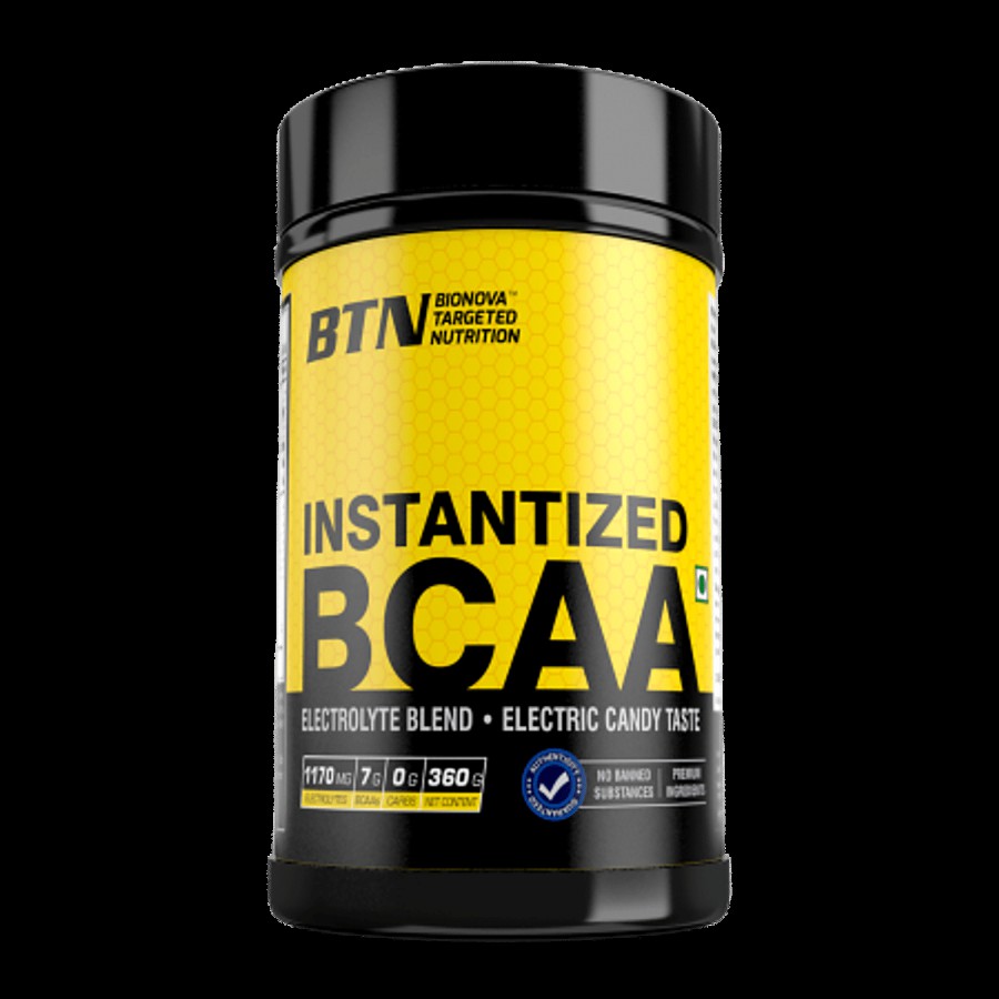 BTN Sports Instantized BCAA Enriched with Electrolytes  - Electric Candy Flavour