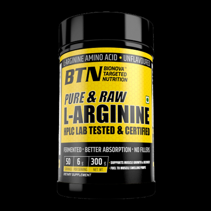 BTN Sports Pure & Raw L-Arginine - 50 Servings