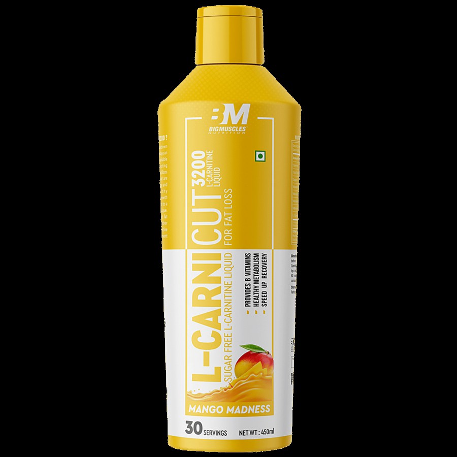 Bigmuscles Nutrition L-Carnicut Liquid L-Carnitine With Vitamin B - Mango Madness