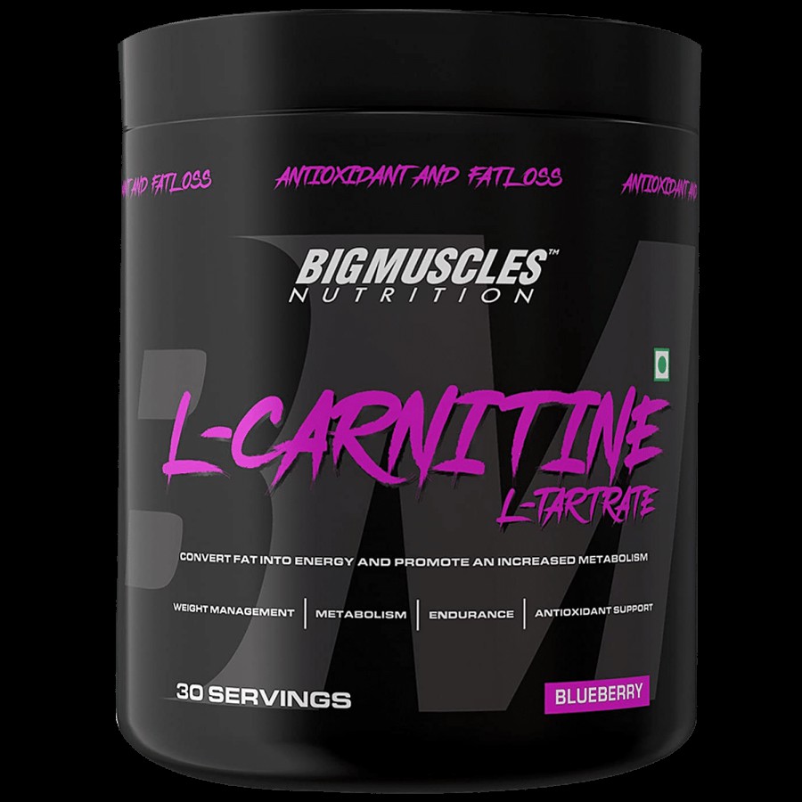 Bigmuscles Nutrition L-Carnitine L-Tartrate Powder - Blueberry