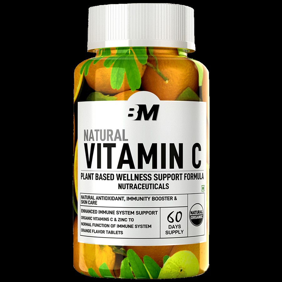 Bigmuscles Nutrition Natural Vitamin C Tablets - Orange