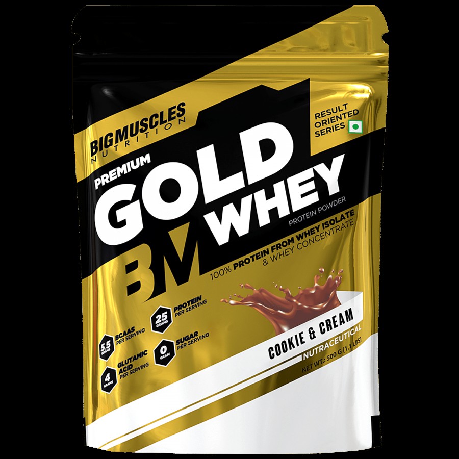 Bigmuscles Nutrition Premium Gold Whey Protein Isolate - Cookie & Cream