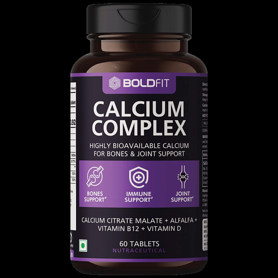 Boldfit Calcium Complex Supplement Tablet - For Strong Bones & Joints