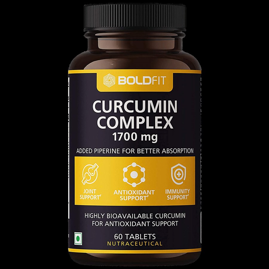 Boldfit Curcumin Complex Supplement Tablet - Supports Immunity