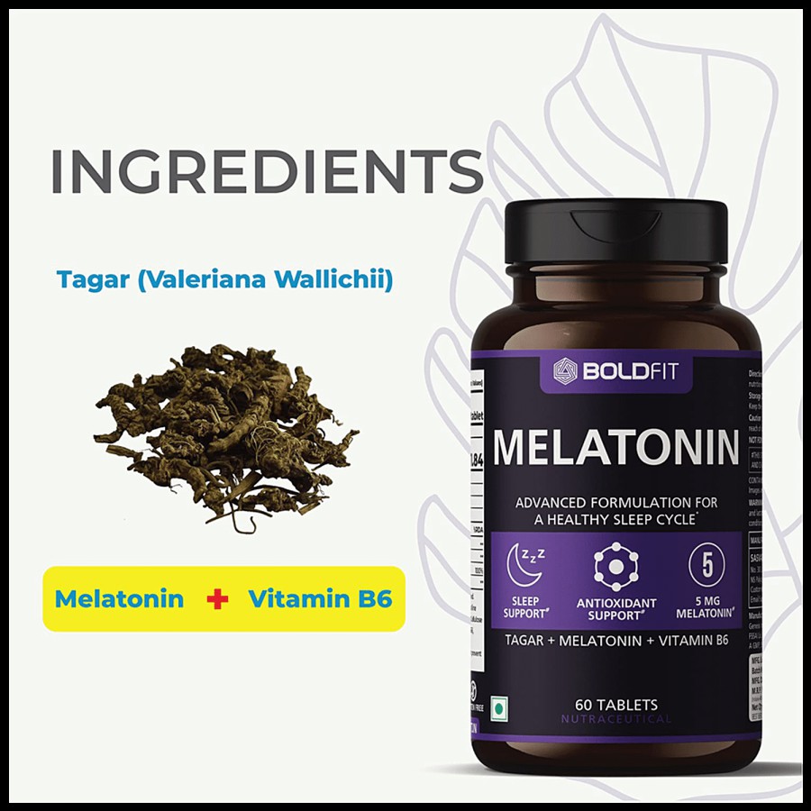 Boldfit Melatonin Tablet - For Healthy Sleep Cycle