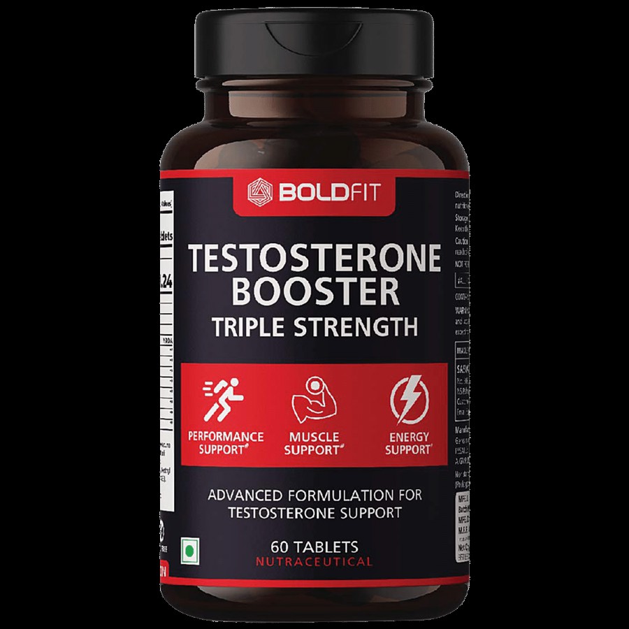 Boldfit Testosterone Booster Tablet - Provides Muscle & Energy Support