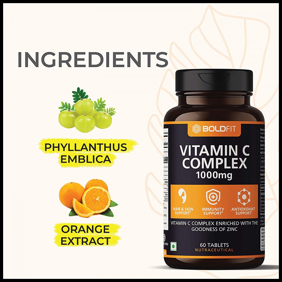 Boldfit Vitamin C Complex Tablet - 1000 mg