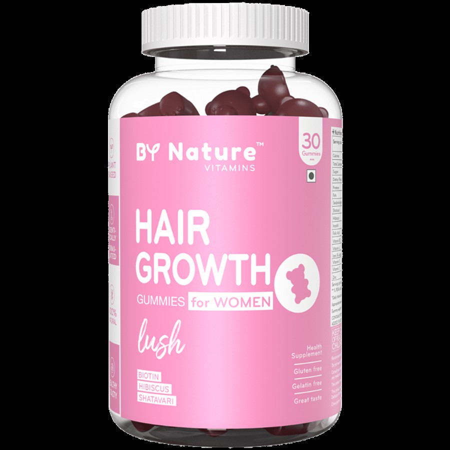 By Nature Hair Growth Gummies For Women With Biotin