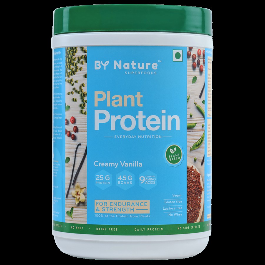 By Nature Plant Protein Powder - Creamy Vanilla