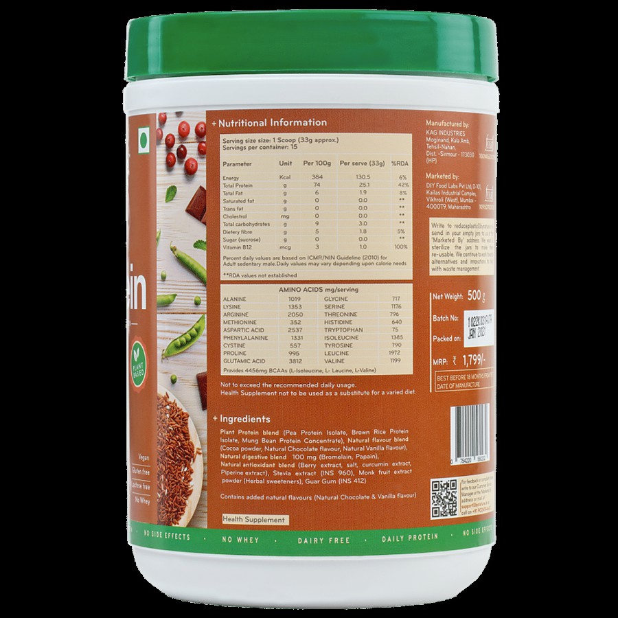 By Nature Plant Protein Powder - Rich Chocolate