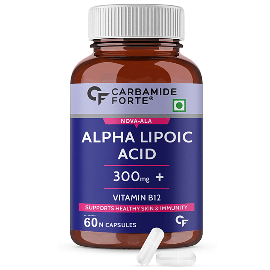 Carbamide Forte Alpha Lipoic Acid 300mg Capsules - Vitamin B12