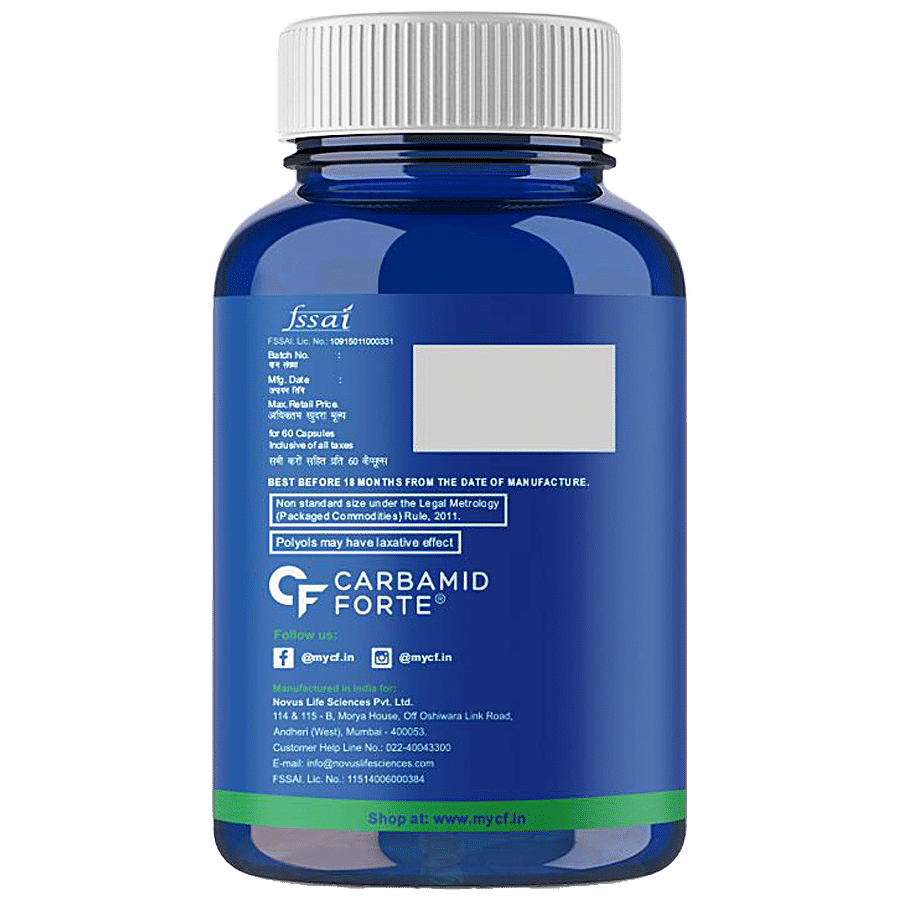 Carbamide Forte Double Strength Fish Oil 1000mg With Omega 3 600mg Softgel Capsules