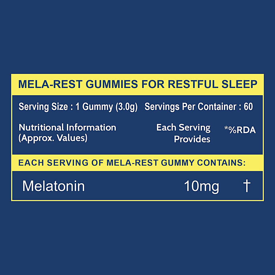 Carbamide Forte Melatonin 10mg Vegetarian Gummies - For Better Sleep