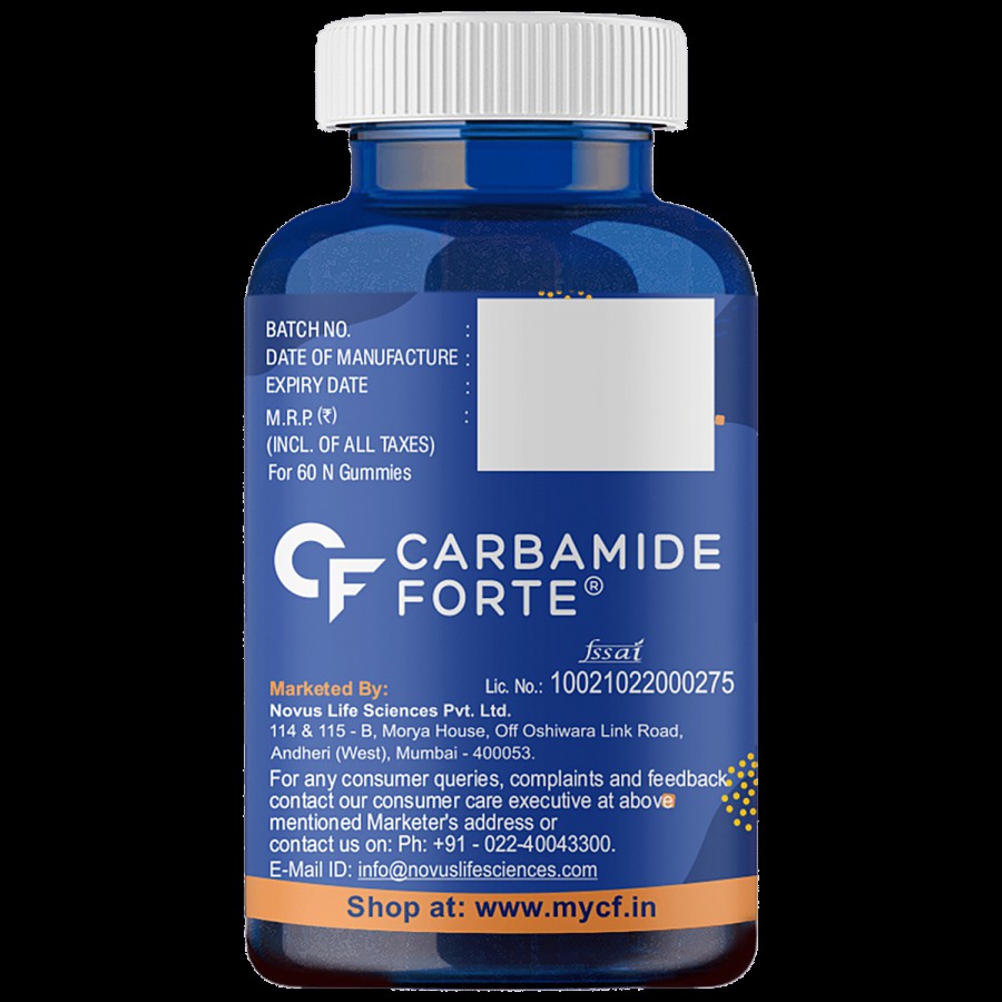 Carbamide Forte Ashwagandha Extract With Vitamin D Gummies - Mixed Fruit Flavour