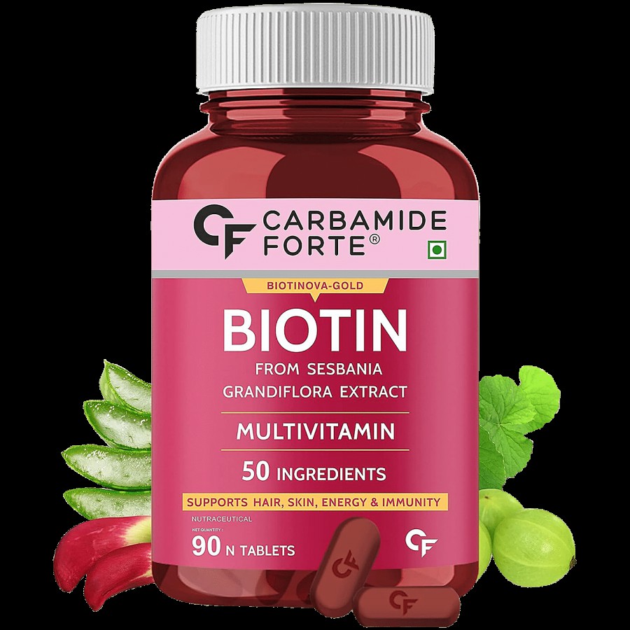 Carbamide Forte Biotin Supplement - With 50 Multivitamin Ingredients