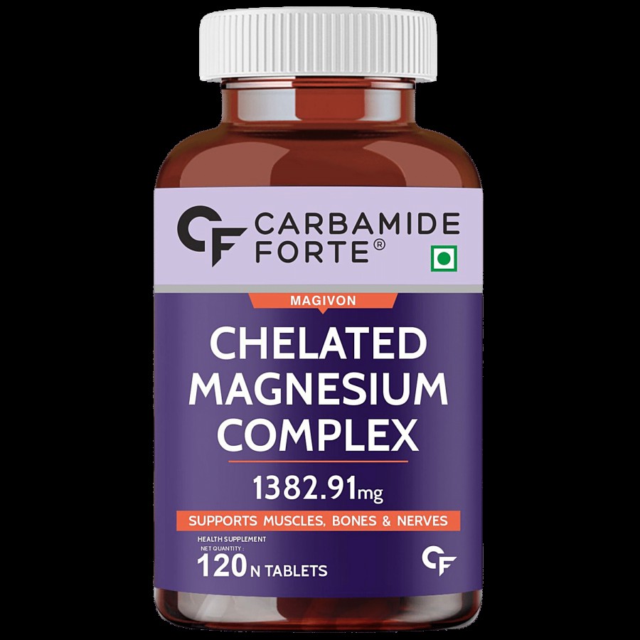 Carbamide Forte Chelated Magnesium Glycinate Citrate Supplement - 1648.34 Mg