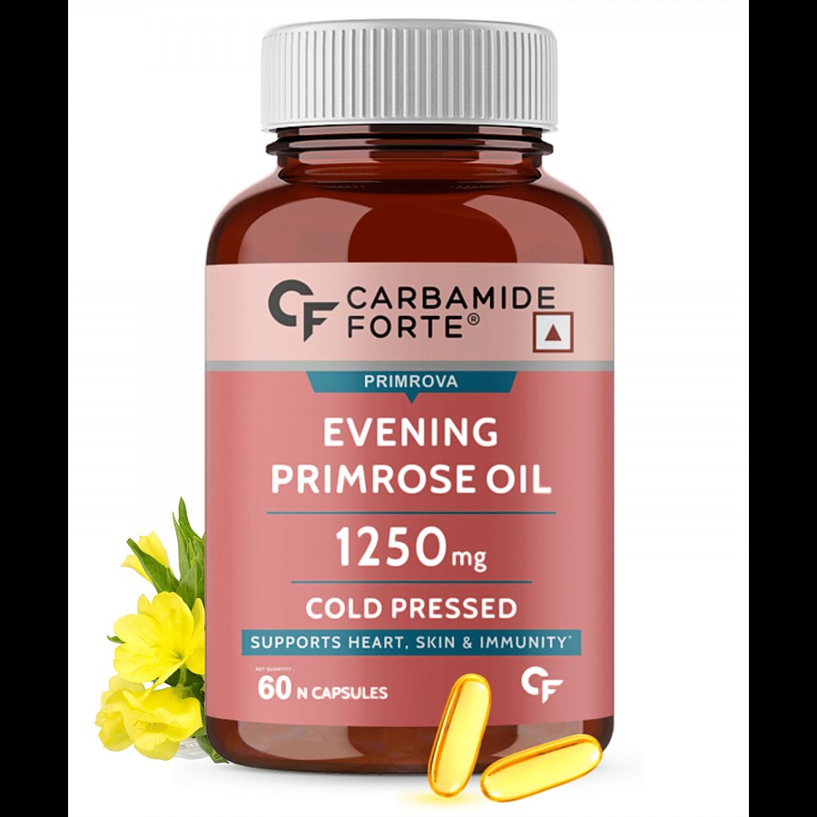 Carbamide Forte Evening Primrose Oil 1250mg Softgel Capsules - Cold Pressed