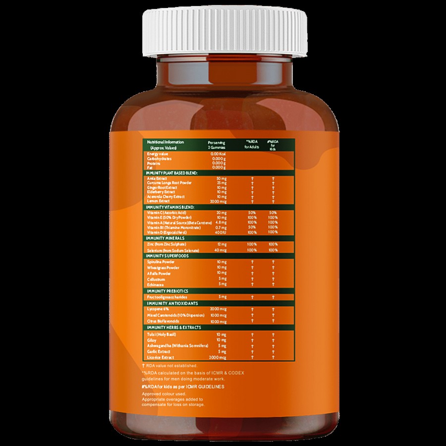 Carbamide Forte Immunity Booster With Vitamin C & Plant-Based Extracts Vegetarian Gummies