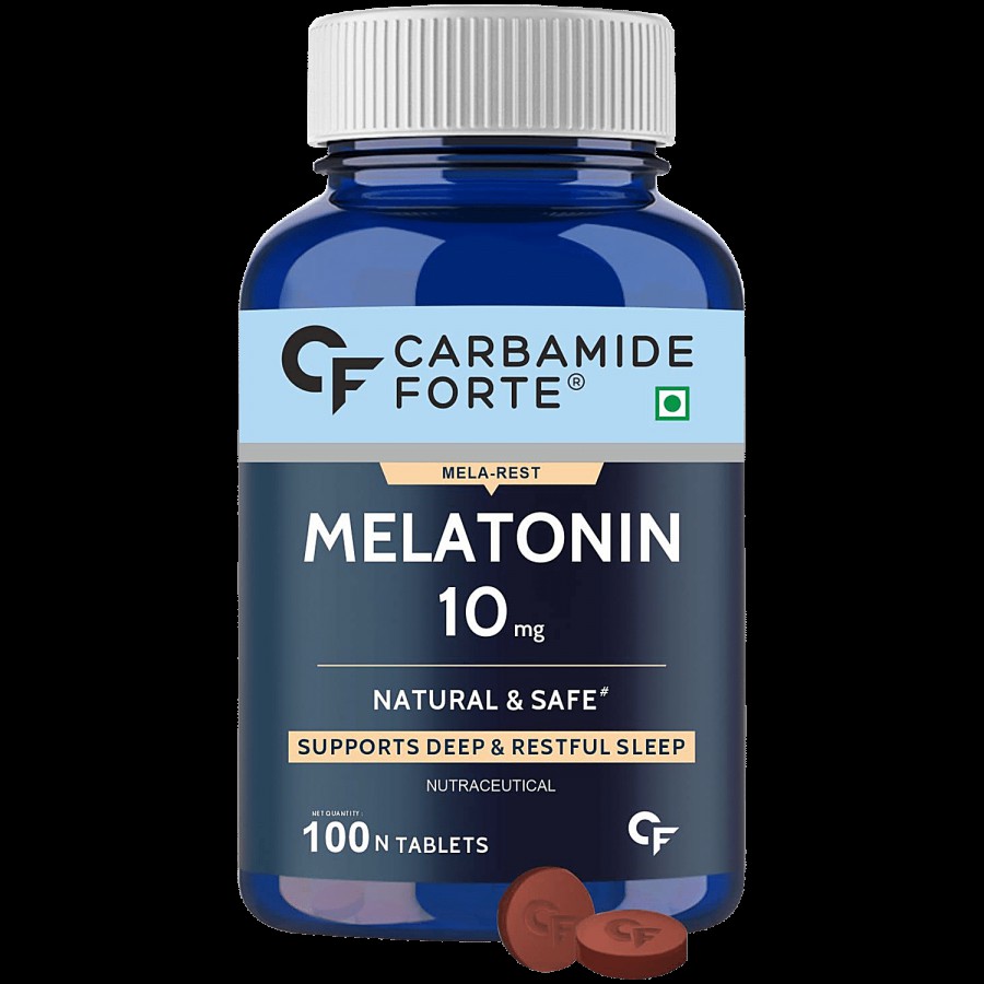 Carbamide Forte Melatonin 10mg Vegetarian Tablets - Sleeping Aid