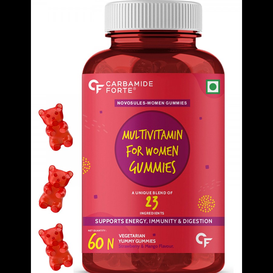 Carbamide Forte Multivitamin For Women Vegetarian Gummies - Mixed Fruit Flavour