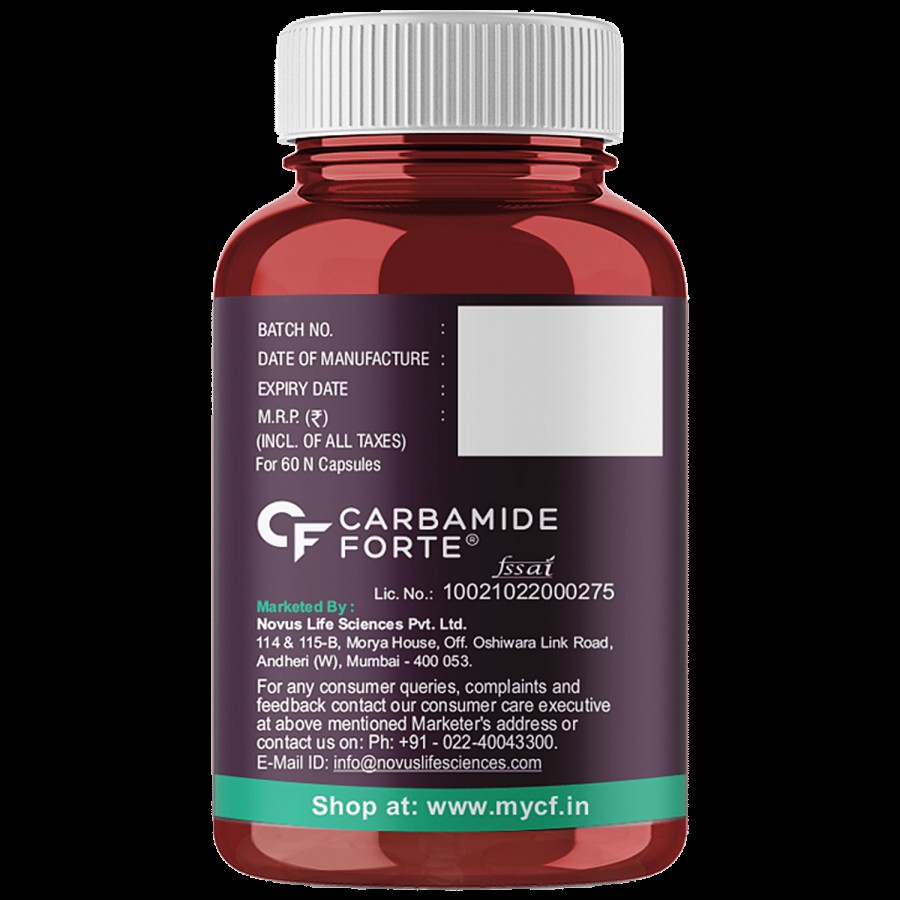 Carbamide Forte Omega 3 Fish Oil 1250mg Softgel Capsules - For Healthy Heart