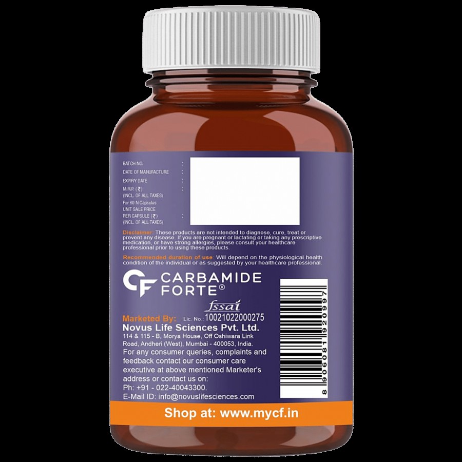 Carbamide Forte Salmon Fish Oil + Multivitamin 1892.5mg + 63 Ingredients Softgel Capsules - For Energy & Immunity