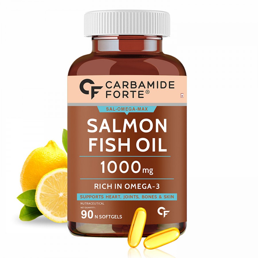 Carbamide Forte Salmon Omega 3 Fish Oil 1000mg EPA 180mg & DHA 120mg Softgel Capsules