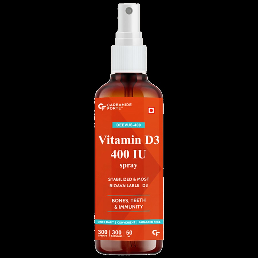 Carbamide Forte Vitamin D3 400 IU Spray - Adjustable Dose