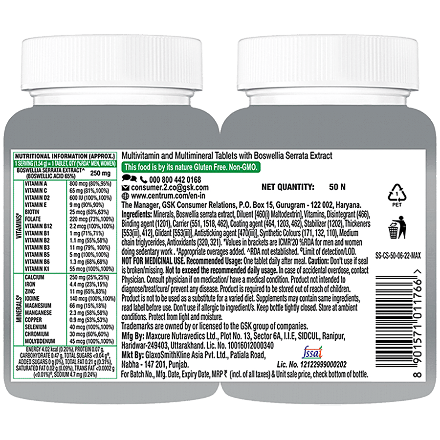 Centrum Adults 50+ With Calcium