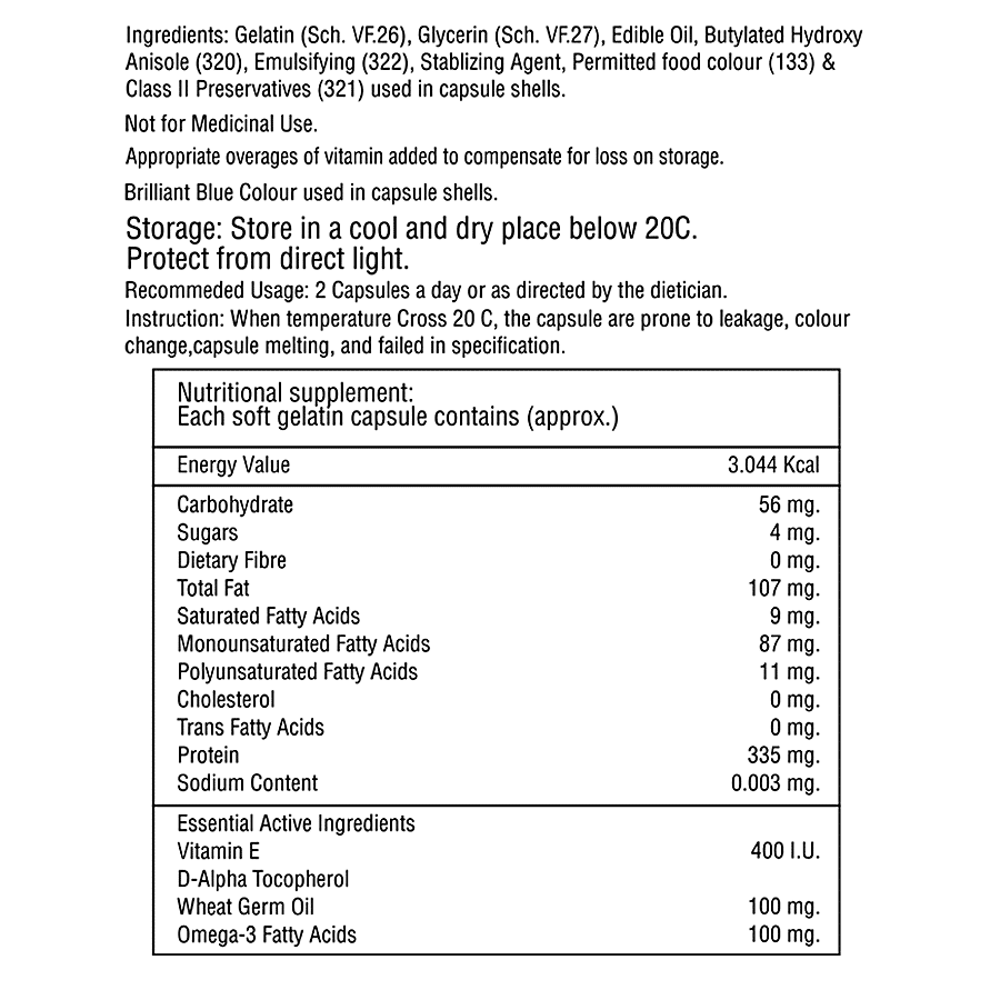 Dr. Morepen Daily-E Capsules/Softgels - Natural Vitamin E