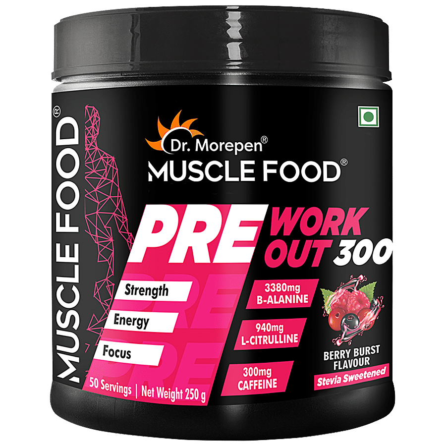 Dr. Morepen Muscle Food Pre-Workout 300 - For Strength