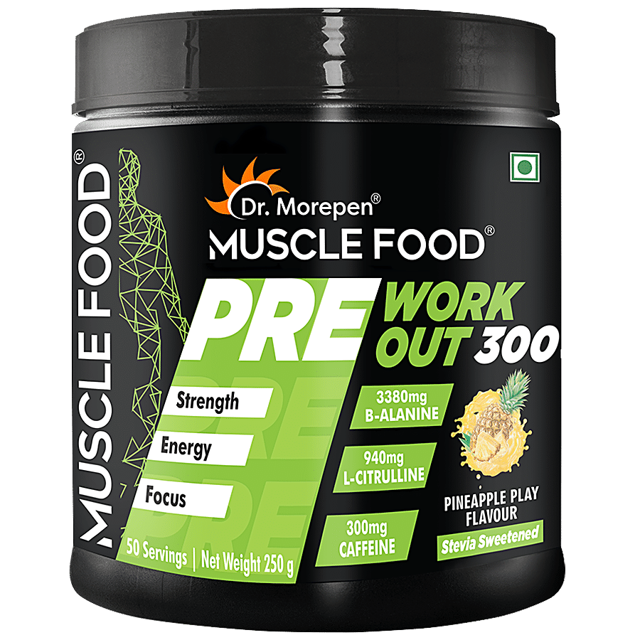 Dr. Morepen Muscle Food Pre Workout - For Strength