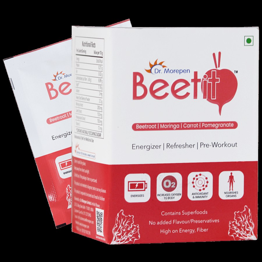 Dr. Morepen Beetit Mix - Beetroot Powder With Moringa