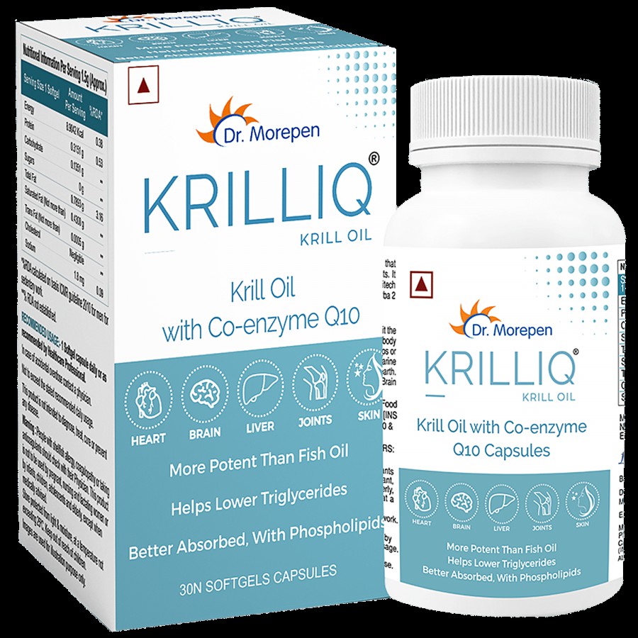 Dr. Morepen Krilliq Krill Oil Softgels Capsules - 1000mg