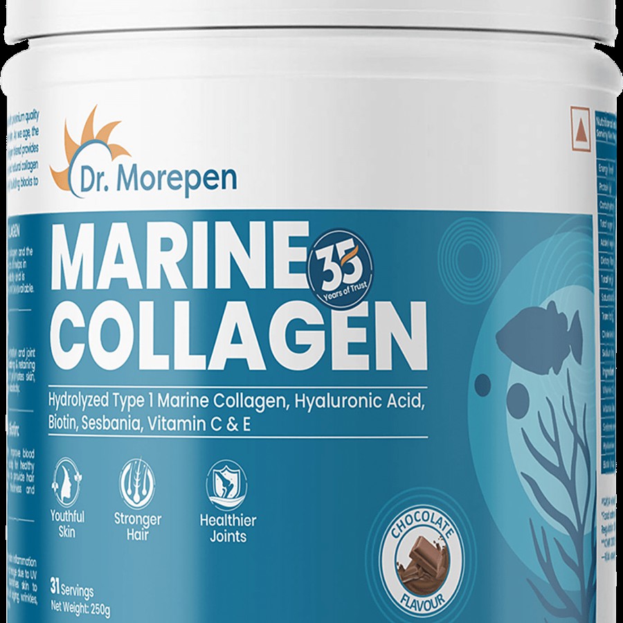 Dr. Morepen Marine Collagen Skin Protein Powder - Chocolate Flavour