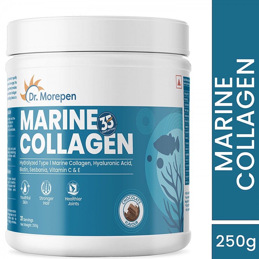 Dr. Morepen Marine Collagen Skin Protein Powder - Chocolate Flavour