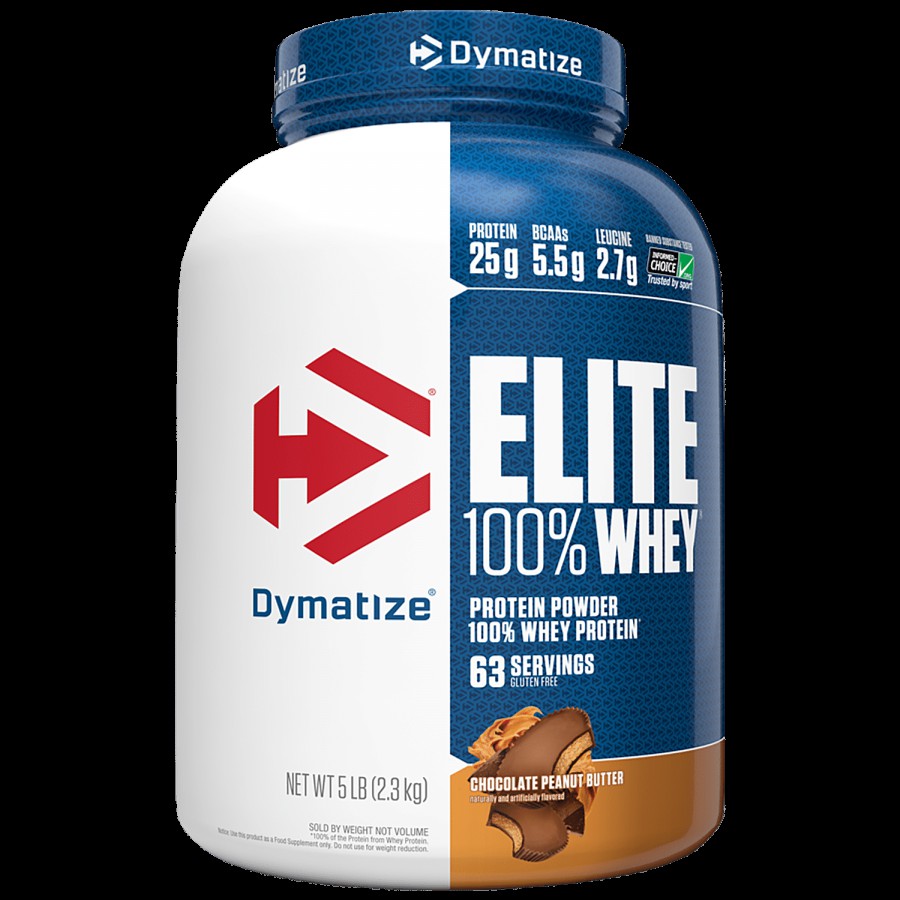 Dymatize Elite 100% Whey Protein Powder - Gluten-free