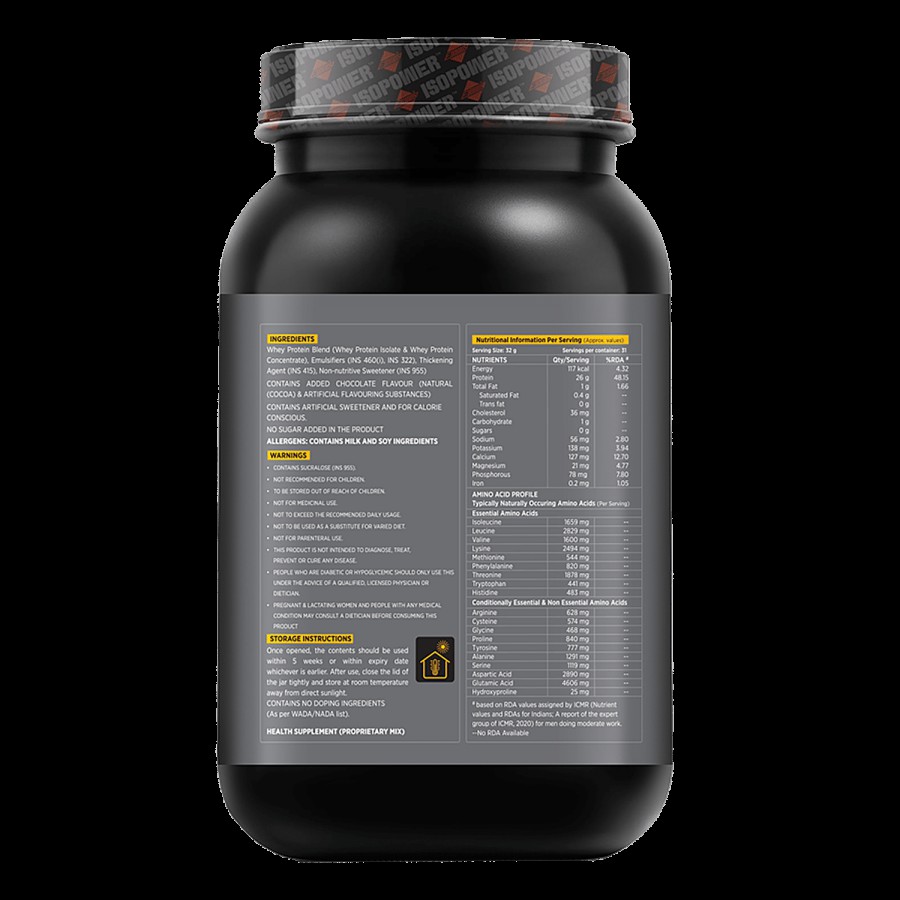 ESSEN  Whey Protein Concentrate Powdered Drink Mix - Added Chocolate Flavour