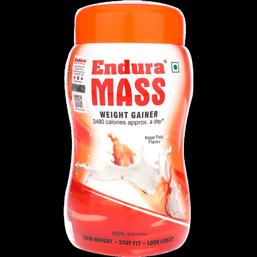 Endura Mass Weight Gainer - Kesar Pista