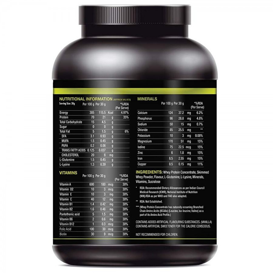 FITWHEY Whey Protein Powder - Vanilla