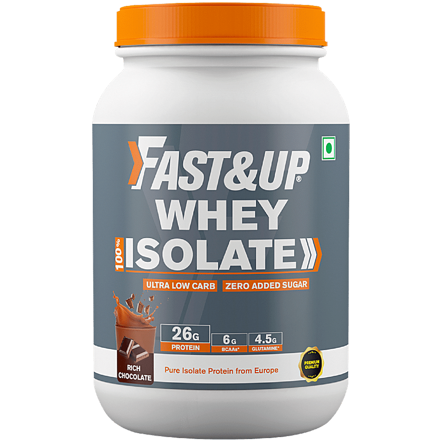 Fast&Up Whey Protein Isolate European Rich Chocolate - Ultra Low Carbs