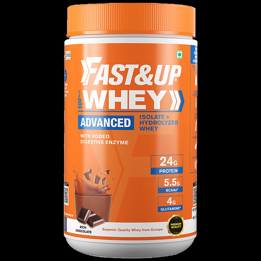 Fast&Up Advanced Isolate & Hydrolyzed Whey Protein - Promotes Muscle Growth