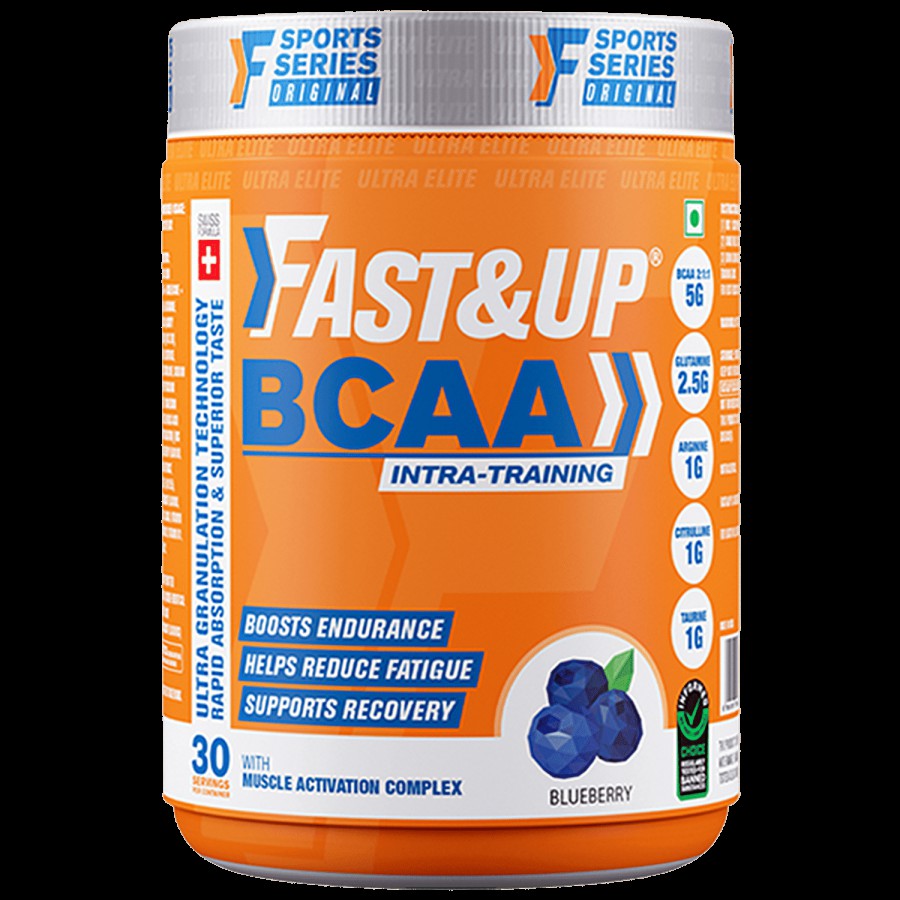 Fast&Up BCAA Intra Training With Muscle Activation Complex - Blueberry Flavour