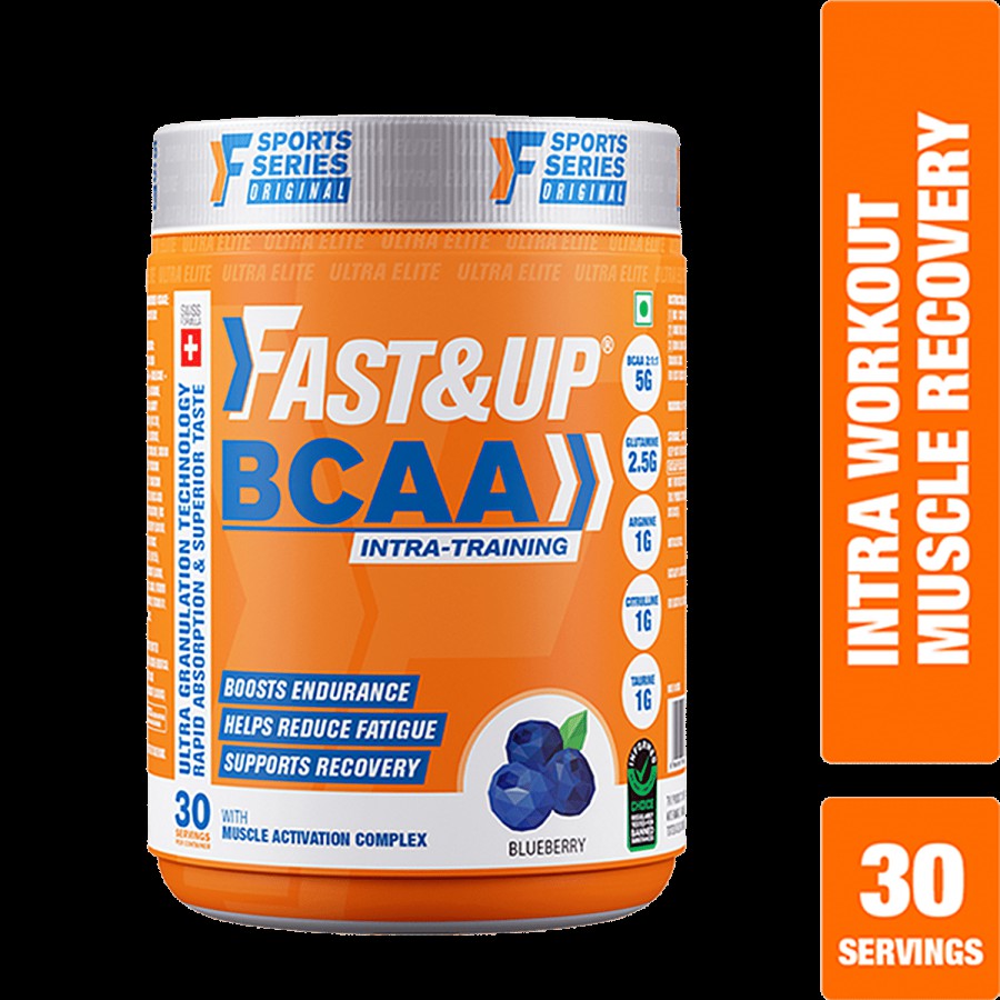 Fast&Up BCAA Intra Training With Muscle Activation Complex - Blueberry Flavour