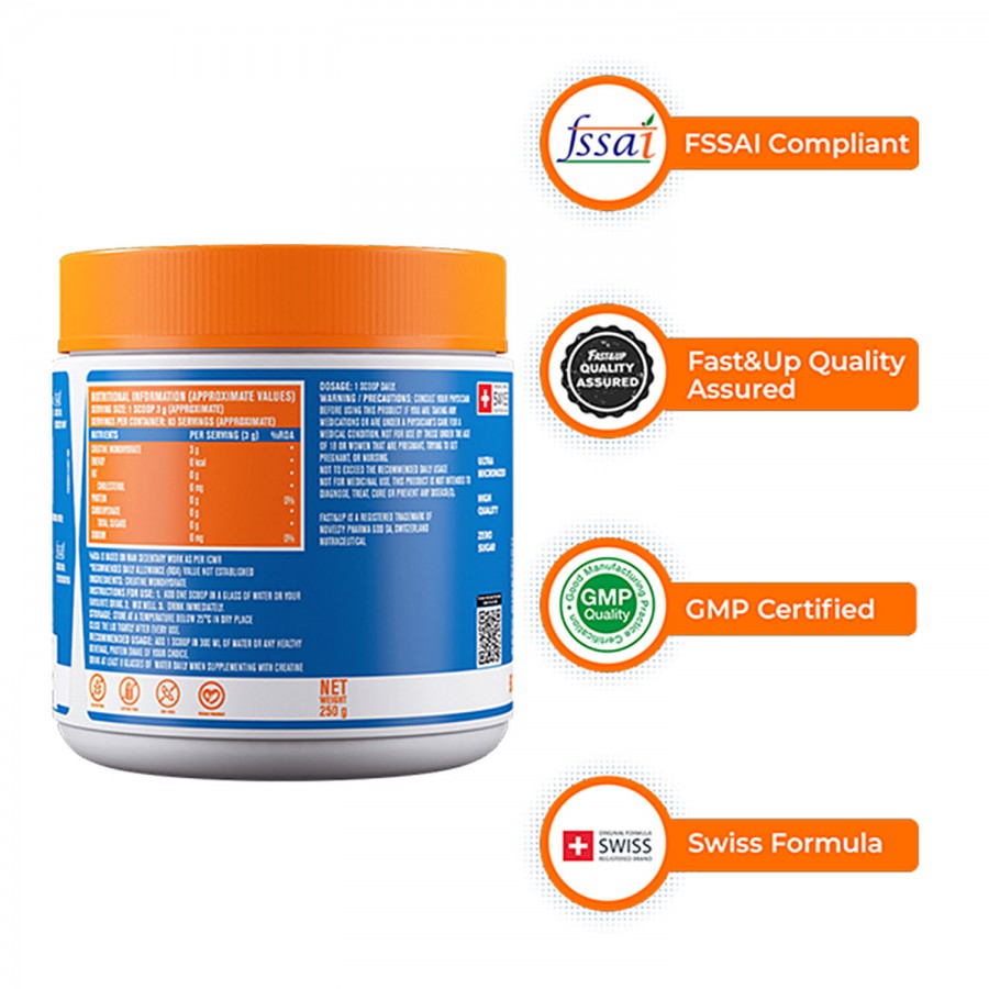 Fast&Up Creatine Monohydrate - For Muscle Strength