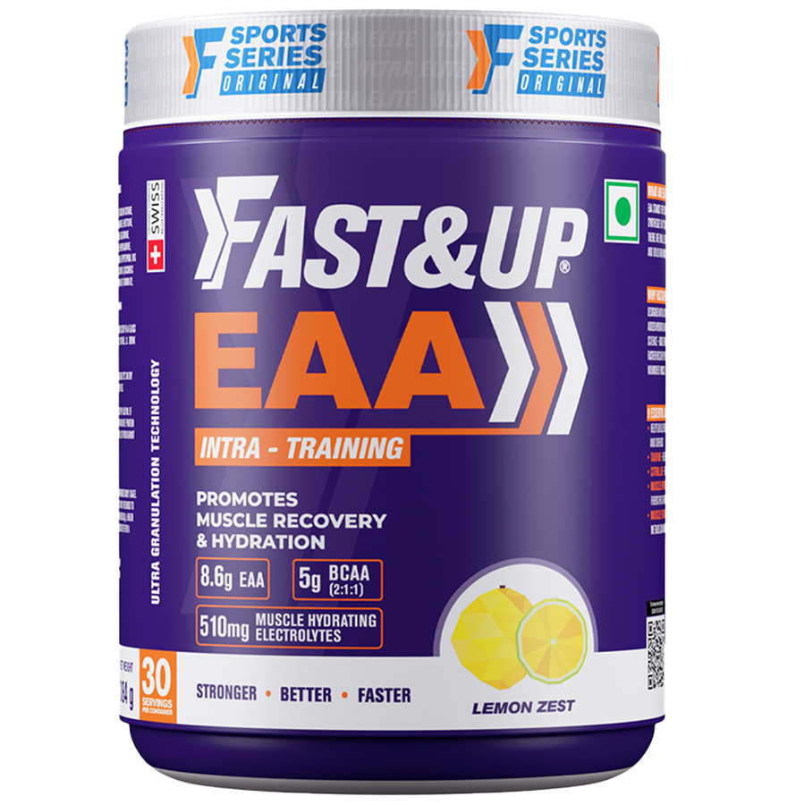 Fast&Up EAA Intra Workout Drink With BCAA+ Electrolyte Blend + Vitamin Booster - Muscle Recovery